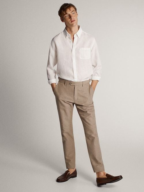 Aadarsh Cotton White Shade Shirt Pants Set