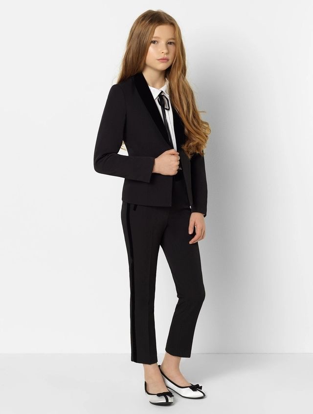 Aaadsrh Girls Black Classy Suit
