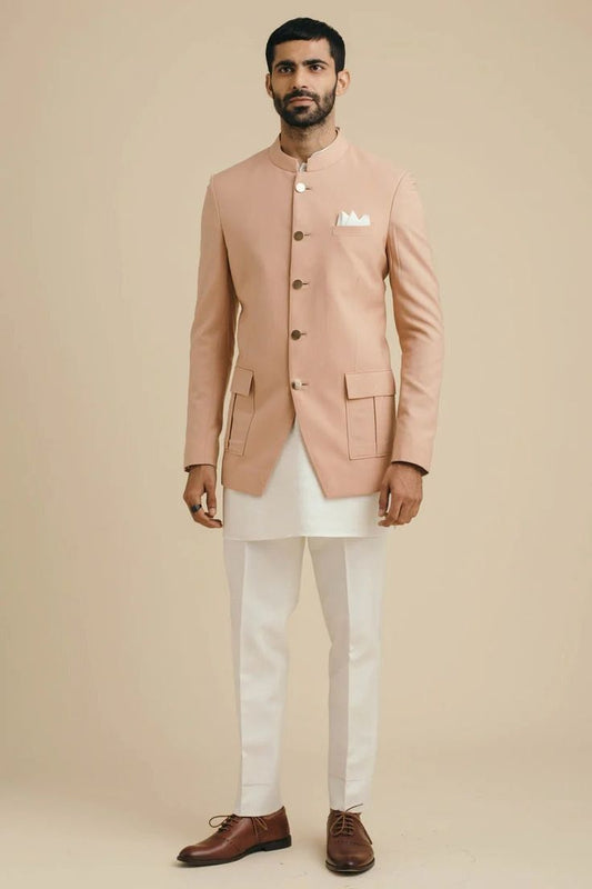 Aadarsh Pink Jodhpuri Coat