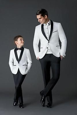 Black & White Father Kid Suit