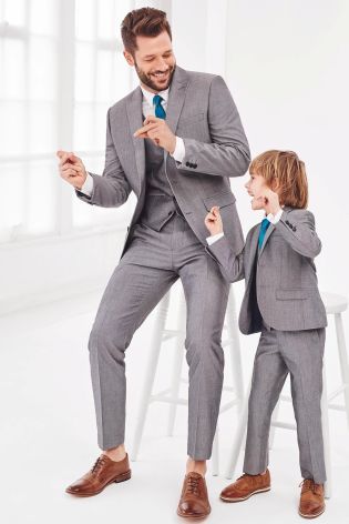 Dad And Boy Same Formal Suit