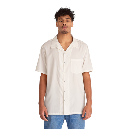Aadarsh Solid White Collar Linen Shirt