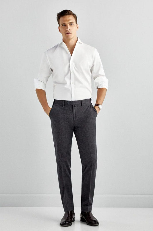 Aadarsh Formal Grey Pants With Shirt